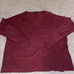 Jcrew wool v-neck boyfriend sweater